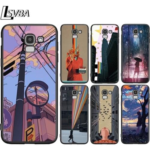Aesthetic Style Painting Art For Samsung Galaxy J8 J7 Duo J6 J5 Prime J4 Plus J3 J2 Core 2018 2017 2016 Phone Case