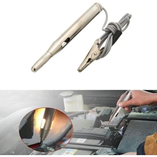 DC 6-24V Auto Car Circuit Tester Pen Lamp Voltage Test Copper Electric Pen Detector Probe Light Car Diagnostic Tool