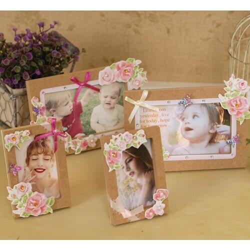 DIY Scrapbook Photo Frame Lovers Handmade Wooden Photo Frame DIY Frame Material Package Wood Frame Kit PFK