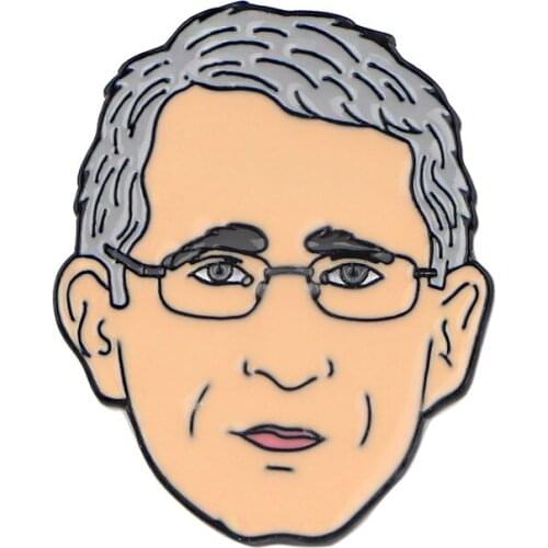 YQ027 American Doctor Scientist Enamel Pin Figures Brooch Cartoon Bag Lapel Badge Ornaments Gift for Women Men Student Teacher