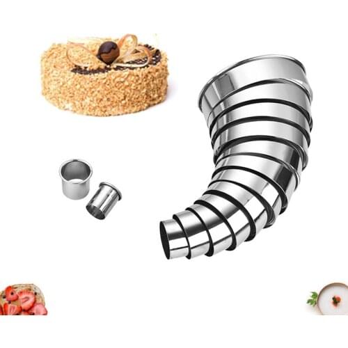 14Pcs Stainless Steel Mousse Cake Mold Cookie Cutter Pastry Baking Tools For Cakes Baking Accessories