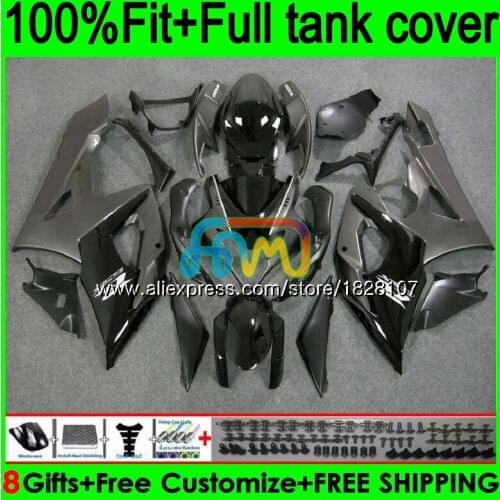 Injection For SUZUKI GSXR1000 K5 GSXR-1000 GSX R1000 98BS.14 GSX-R1000 GSXR 1000 Grey black CC 1000CC 05 06 2005 2006 Fairings