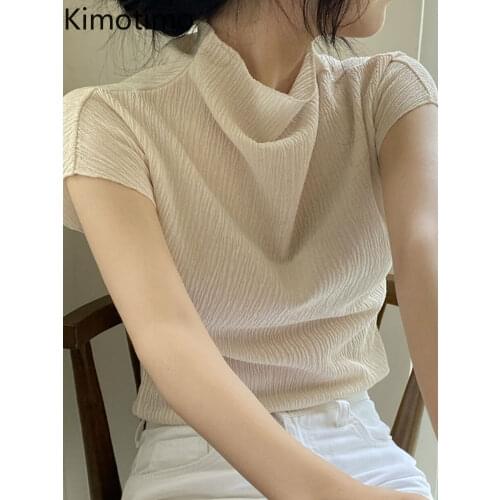Kimotimo Stand-up Collar Blouses