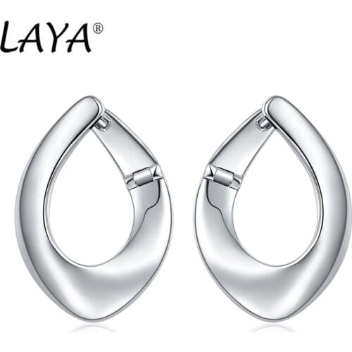 Womens Personalized Design Of Drop Earrings Oval Shape 925 Sterling Silver Jewelry Fashion New Style Luxury Wedding Gift