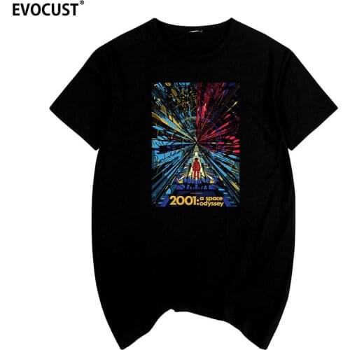 2001 A Space Odyssey Summer print T-shirt Cotton Men T shirt New women TEE
