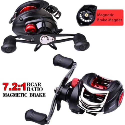 Metal winding ring Series Baitcasting Reel 7.2:1 Ultra-Light 8KG MAX Drag Power Casting Fishing Right Left Hand Fishing Reel js