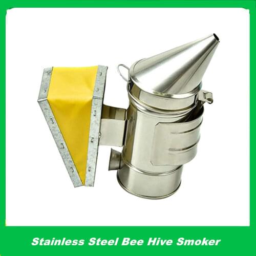 1 pcs mini Stainless Steel Manual Bee Smoker Transmitter Kit Beekeeping Tool Equipment Hive Smoke Sprayer