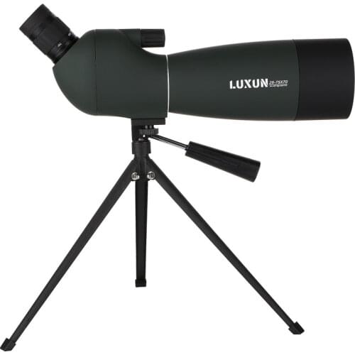 25-75x70 Spotting Scope Zoom Monocular Telescope Large Aperture HD Outdoor Observation Waterproof Green Film Telescope