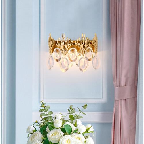 Wall lamp of individual character of Americana north Europe is costly bedroom of sitting room lamp of postmodern villa vestibula