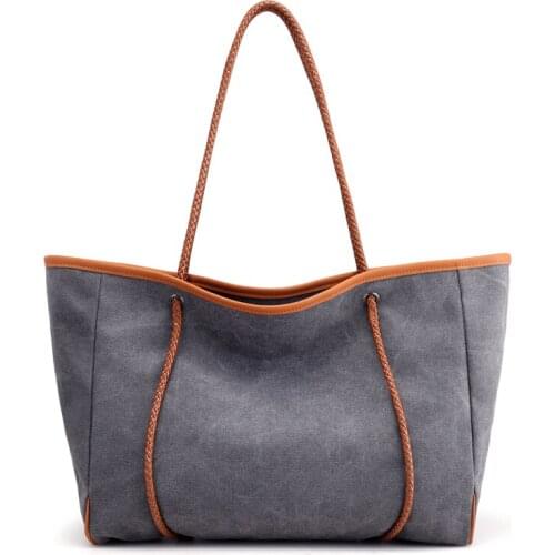 2017 New Women Bags Vintage Canvas Woman Handbags Shoulder Bags Large Capacity Casual Tote Bag For Ladies Free Shipping