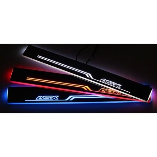 Welcome Pedal Lights For Mitsubishi ASX 2011 - 2019 2020 2021 Pedal car Door Sill Pathway Lamps led thresholds scuff plates auto