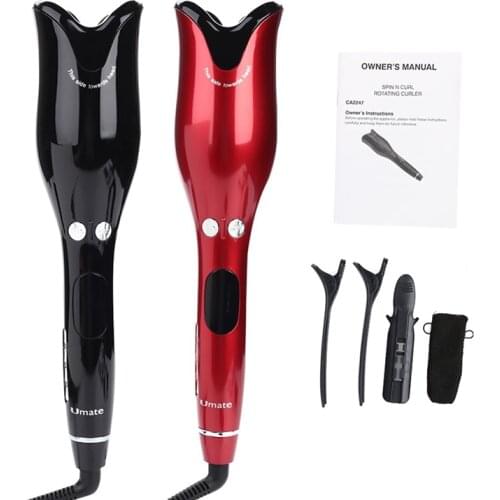 Hair Curler Automatic Curling Iron Electric Ceramic Heating Liquid Crystal Display Rotating Wave Styler Magic Curling Iron Hair