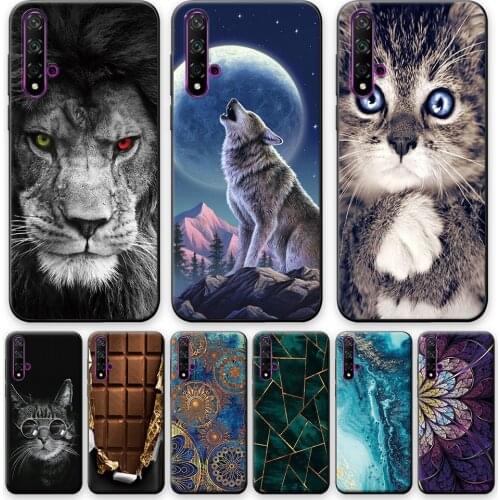 For Huawei Nova 5T Case Cover on Nova5T 5 T YAL-L21 6.26'' Silicone Soft Back Phone Case Huawei Nova 5T Matte Cute Back Bumper