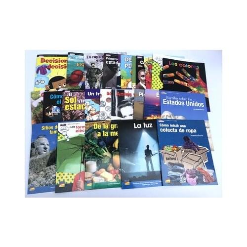 Random 24 Books Child Kids Spanish Book Carhildhood Education Enlightenment Knowledge Story Learning Reading Book Age 8 up