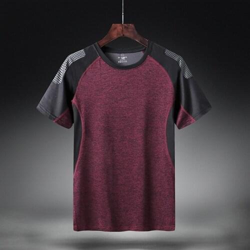 Ropa Deportiva Outdoor Quick-drying T-shirt Mens Short-sleeved Large Size Sports Round Neck Pullover Couple Fitness Clothes Men
