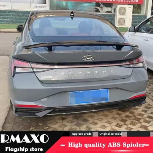 For Hyundai Elantra Spoiler 2016-2021 Elantra Spoiler TF ABS plastic Material Car Rear Wing Color Rear Spoiler