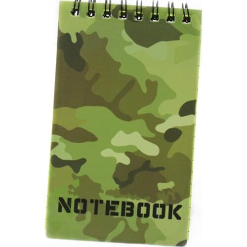 12.5x7.5CM Tactical Note Book Camouflage Notebook Waterproof Writing Paper In Rain