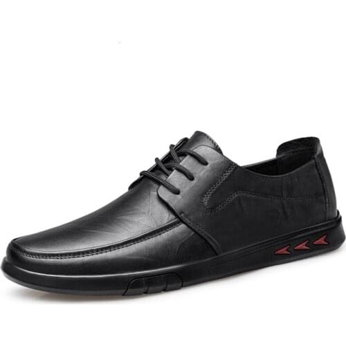 Genuine leather shoes mens Dress shoes loafers Comfortable Business office shoes Black Formal shoes Men shoes zapatos hombre