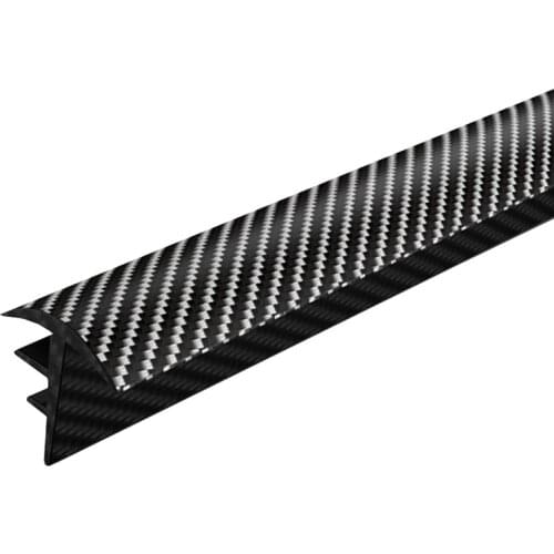 1.6M Carbon Fiber Pattern Windshield Gap Sealing Rubber Strips Dashboard Edges Sealing Strip Sound Insulation Car Interior