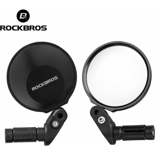 ROCKBRSO Bicycle Mirrors Bike Rearview Mirror Scooter E-Bike Rearview Mirrors 360 Angle Adjustable Handlebar Motorcycle Mirror