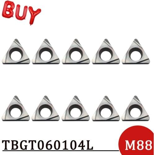 High Quality TBGT060104L M88 Carbide Inserts Turning Tool Blades TBGT CNC Lathe Cutter Tools Use For Stainless Steel