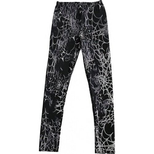 DOUBCHOW Womens Net Printing Leggings Pants Maiden Girls Spandex Shiny Stretchy Leggings Costume Skinny Footless Plus Size 3XL