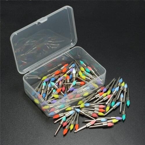 100pcs/box Dental Teeth Polish brush Small Flat Polishing Polisher Prophy Brushes Dentist Products Tooth whitening Tools