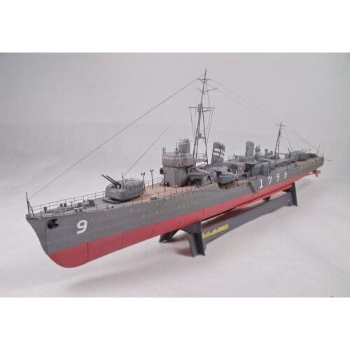 1:200 Scale Japan IJN Shiratsuyu Destroyer Ship DIY Paper Model Kit Puzzles Handmade Toy DIY
