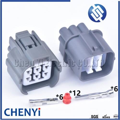 1 Set 6 Pin Sumitomo female male Oxygen Sensor Waterproof Connector For Honda Accord Fit Civic CRV Odyssey 6189-0133 6188-0175