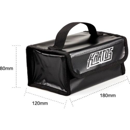 120x180x80mm HGLRC KRATOS Fireproof Explosionproof Battery Safe Bag Lipo Charging HandBag for RC Model Airplane FPV Racing Drone