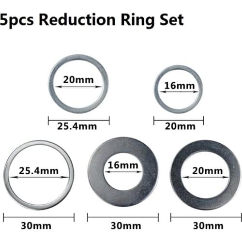 2pcs 16mm-30mm circular saw blade cutting ring tct carbide cutting disc conversion ring woodworking tools