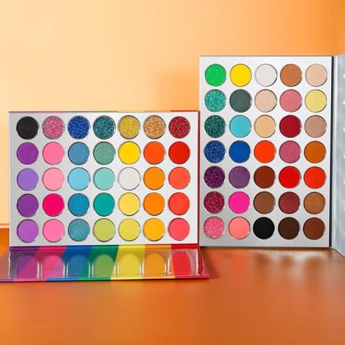 35 Color Rainbow Eyeshadow Palette Pressed Glitter Shimmer Matte Makeup Long-Lasting Pigmented Eye Pallete maquillage