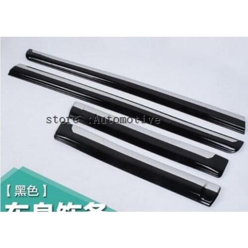 For Toyota Land Cruiser Prado FJ150 2010 2011 2012 2013 2014 2015 ABS Chrome Side Door Body Molding Cover Trim Car Styling 4pcs