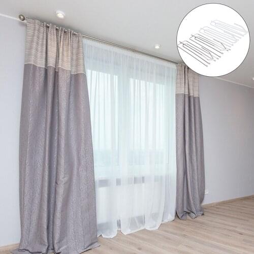 40Pcs Durable Curtain 4-Prong Hooks Curtain Hanging Hooks Curtain Accessories Tool