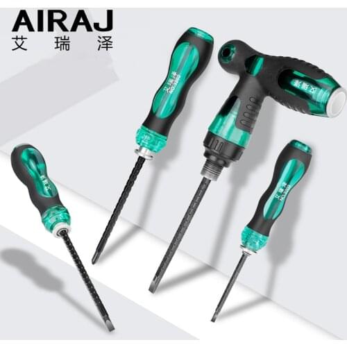AIRAJ Telescopic Dual-purpose Screwdriver Detachable Short / Long Handle Multi-function Household Repair Tool