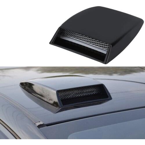 Automobiles Car styling Universal Decorative Air Flow Intake Scoop Turbo Bonnet Vent Cover Hood Black Car Accessories