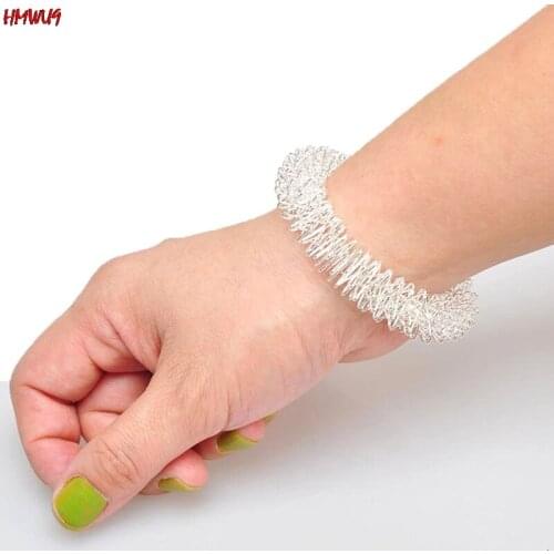 Wrist Acupuncture Bracelet Metal Massage Ring Health Care Tool Wrists RelaxationTo Promote Blood Circulation Massager Supplies