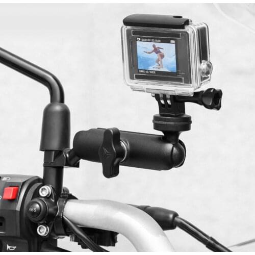 Motorcycle Rearview Mirror Mount Holder Motorcycle Fixed Holder Mount For Gopro Hero 9/8/7/6/5 Black,YI,for SJCAM,DJI Osmo
