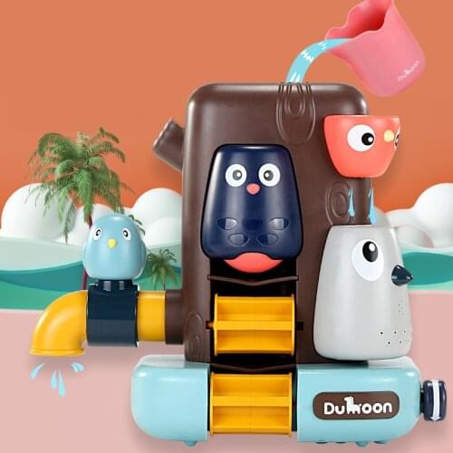 Baby Bathing Toy Kids Cute Bird Tree House Water Spray Sprinkler Bathroom Sprinkling Shower Swimming Water Toys for Kids Gift