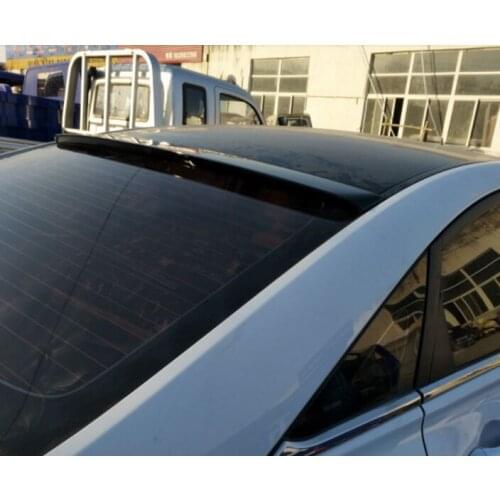 For 2015-2017 Hyundai Sonata MK9 Sedan Rear Roof Wing Trunk Window Side Lip Unpaninted Spoiler Style Factory ABS
