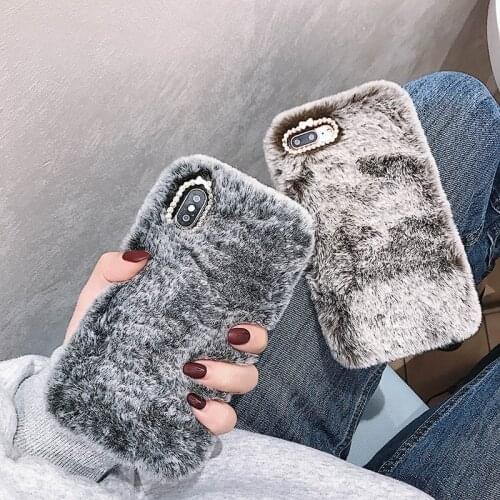 For Xiaomi Redmi Note 9S 8T 9 Pro Max 8 7 6 8A 7A 6A 4A 4X 5 5A Prime Mi Poco F1 Plush Crystal Phone Case Diamond Silicone Cover