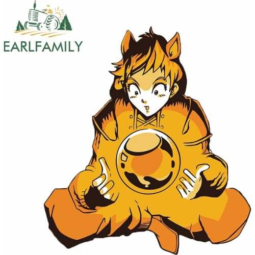 EARLFAMILY 13cm x 11.8cm For Anime Ball Girl Funny Car Stickers Car Accessories Decal Motorcycle Bumper Window Decoration