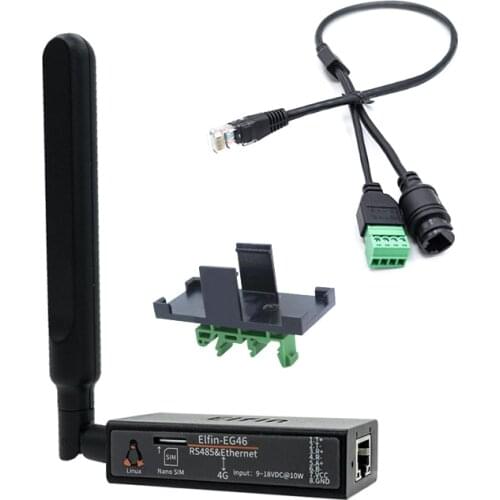 EG46 4G Router Serial Port RS485 RJ45 Ethernet to 4G LTE-FDD LTE-TDD 3G WCDMA DTU Server Converter