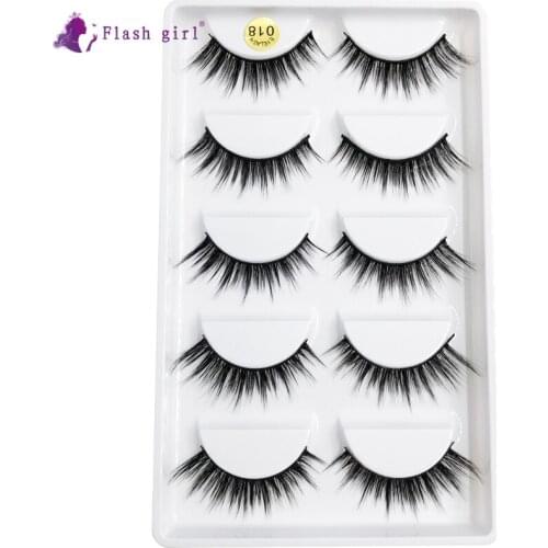 Flash Girl Thick Long 3D Mink Eyelashes Long Lasting Mink Lashes Natural Dramatic Volume Eyelashes Extension 3D Mink Eyelash 018