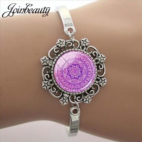 JOINBEAUTY 15mm Handmade Glass Dome Art Exotic Pattern Beautiful Girl Bracelet Glass Cabochon Fashion Accessories Jewelry CT326