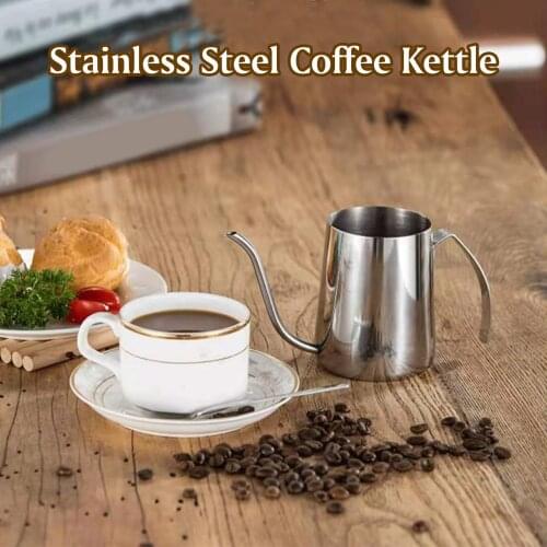 350ml Coffee Pot Stainless Steel Long Narrow Gooseneck Spout Coffee Kettle Hand Drip Kettle Pour Over Coffee Tea Pot