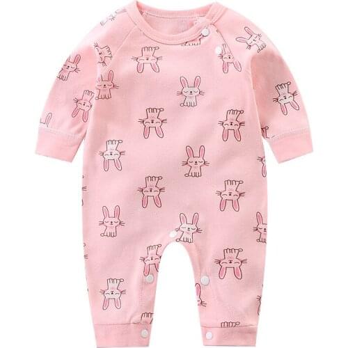 Baby Baby Girls' Rompers Cotton Pajamas One Piece Bodysuits 100% Organic Cotton Knitted Onesie Newborn Infant Jumpsuits