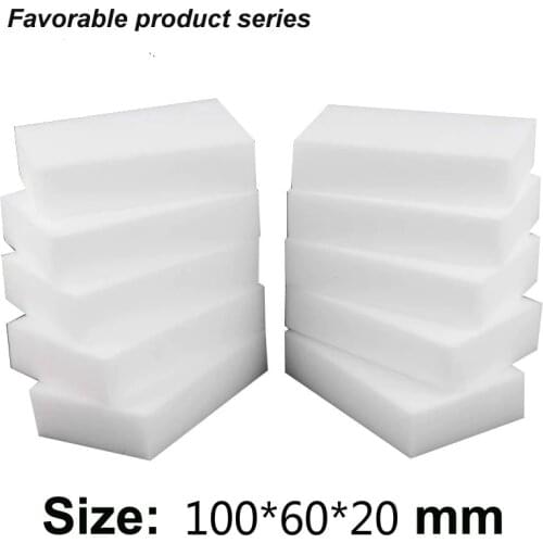 50 pcs 10*6*2 cm White Kitchen Sponge high density dish washing melamine magic cleaning dishes clean melamine sponge eraser pad