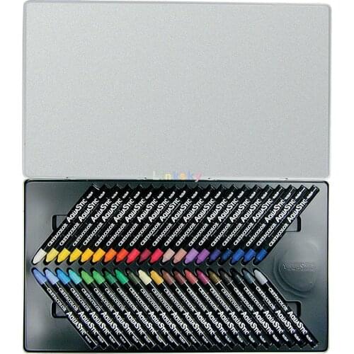 Cretacolor AquaStic Oil Pastel Set, 40-Color, Water-soluble Oil Pastels, Perfect for The Beginner To Serious Artist
