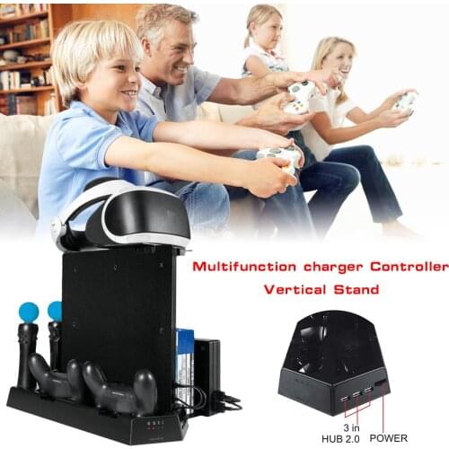 Multi-function Charging Stand Radiator Support Charger Holder For PS4/SLIM/PRO Controller Adapter Cooling Base Games Accessories